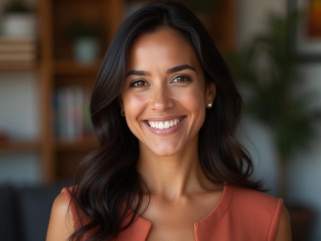 Foto profesional de Lucía Hernández, Coordinadora de Desarrollo de Contenido