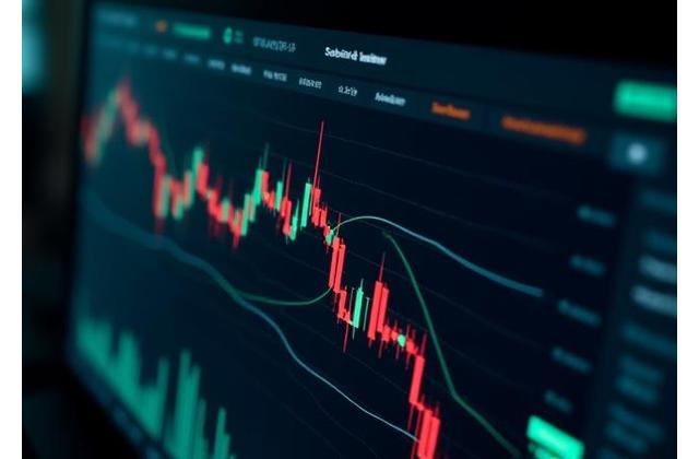 Pantalla con gráficos y gráficos de trading financiero